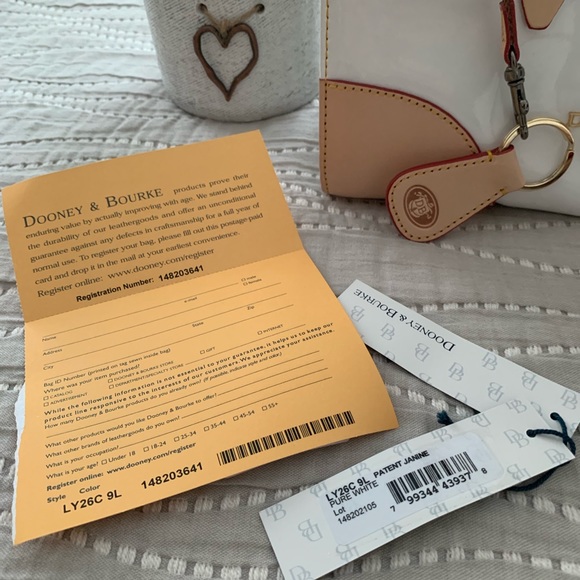 Dooney and Bourke patent Janine satchel handbag - Picture 7 of 8